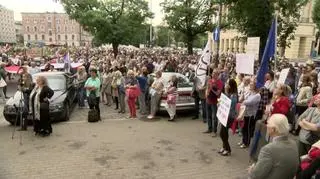 Manifestacja w obronie SN w Łodzi