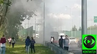 Pożar autobusu