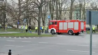 Pożar przy ul. Żwirki i Wigury