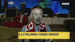 Kibice po meczu Polska - Kolumbia