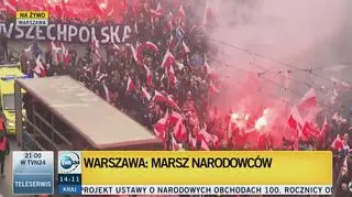 Race na marszu narodowców