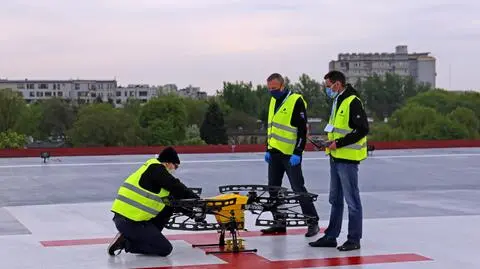 Drony przeniosły próbki do testów na koronawirusa. Szpital chce rozwijać tę technologię