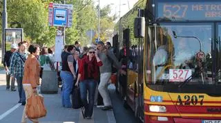 Zepsuty autobus zablokował tramwaje