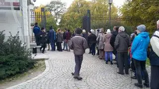 Kolejki podczas sobotniego zwiedzania pałacu