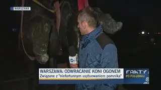 "Na dole trwają prace porządkowe"