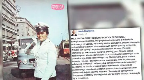 Eksmitowana była milicjantka trafi do domu pomocy społecznej