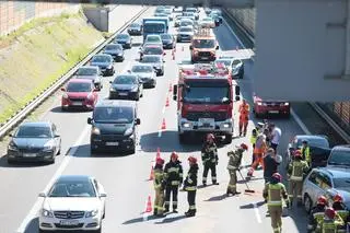 Zderzenie pięciu aut na S8