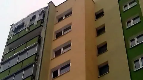 Sople na budynku