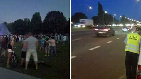 Tłumy przy fontannach. Straż miejska w akcji