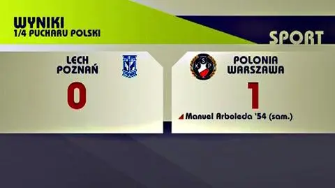 Polonia pokonała Lecha w Poznaniu