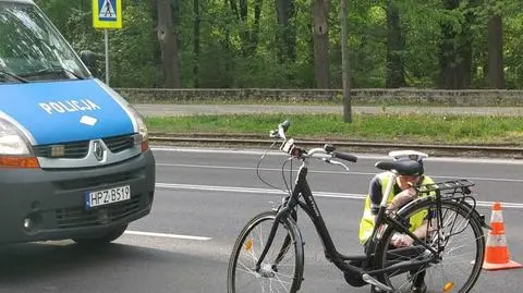 Potrącenie w alei Waszyngtona. Rowerzystka trafiła do szpitala