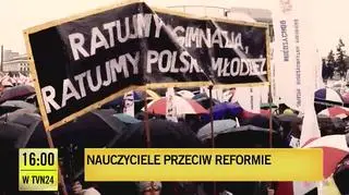 Protest nauczycieli w stolicy