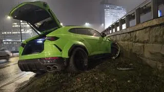 Zderzenie z udziałem lamborghini 