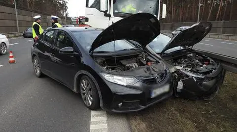 Zderzenie czterech pojazdów w Sękocinie Starym