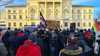 Protest pod hasłem "Dość przemocy policji"