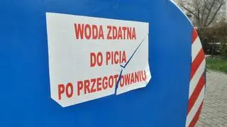 Awaria przy ul. Saskiej