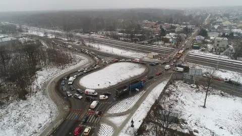 Zepsute szlabany w Rembertowie. Korek sięgał do Ząbek