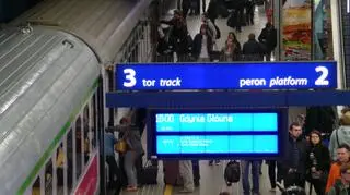 Po 16:00 na Dworcu Centralnym zrobiło się tłoczno