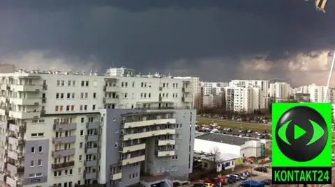 Pierwsza wiosenna burza w stolicy