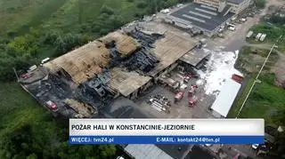 Trwa dogaszanie pożaru