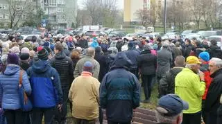 Protest mieszkańców na Marymoncie