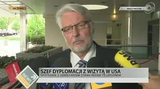 Waszczykowski: powiedziałem, że interesuje nas wszelka pomoc 