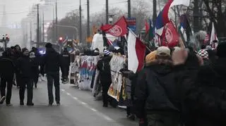 Demonstracja w centrum Warszawy