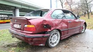 Pościg za bmw zakończył się na rondzie Starzyńskiego