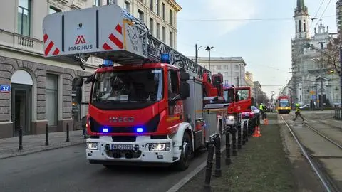 Pożar mieszkania na Marszałkowskiej