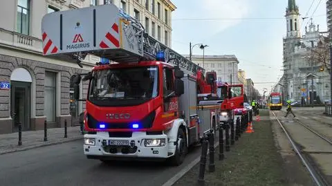 Pożar mieszkania w centrum Warszawy