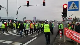 Protest w Łomiankach