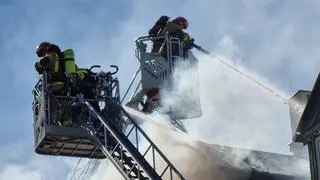 Pożar w bloku na Ursynowie