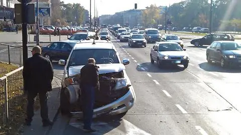 Mokotów: kolizja toyoty z hyundaiem