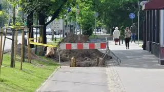 Ścieżka rowerowa przy Belwederskiej do remontu