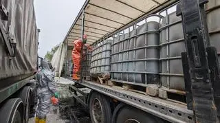 Wyciek chemikaliów w miejscowości Kożuszki-Parcel