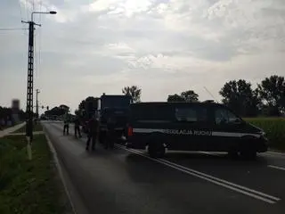 Wypadek z udziałem lawety przewożącej czołg 