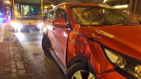 Dwa auta i autobus zderzyły się na Żeromskiego