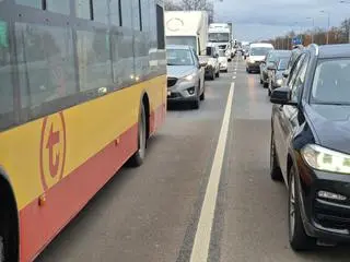 Protest rolników na Przyczółkowej 