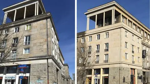 Latami pokrywały go zanieczyszczenia. Po remoncie odzyskał oryginalny kolor