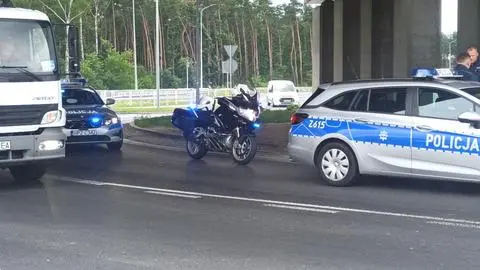 Policjant trafił do szpitala na badania 