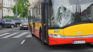 Autobus potrącił pieszego