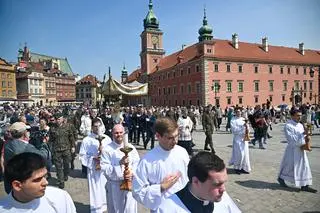 Procesja Bożego Ciała w Warszawie