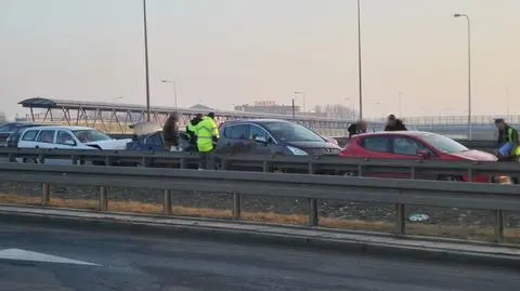 Cztery samochody zderzyły się na Mokotowie