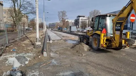 Ulica Ordona w remoncie