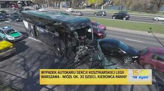 Zdarzenie z udziałem autokaru w barach Legii