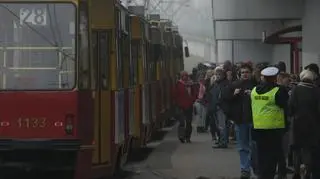 Awaria tramwajowa na rondzie Starzyńskiego