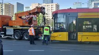 Tramwaj wypadł z toru na Marszałkowskiej