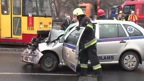 Wypadek karetki i ambulansu