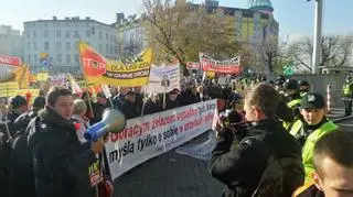 Protest przeciwko budowie linii 400kV