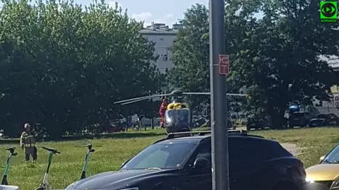 Wypadek na strzelnicy, mężczyzna trafił do szpitala 